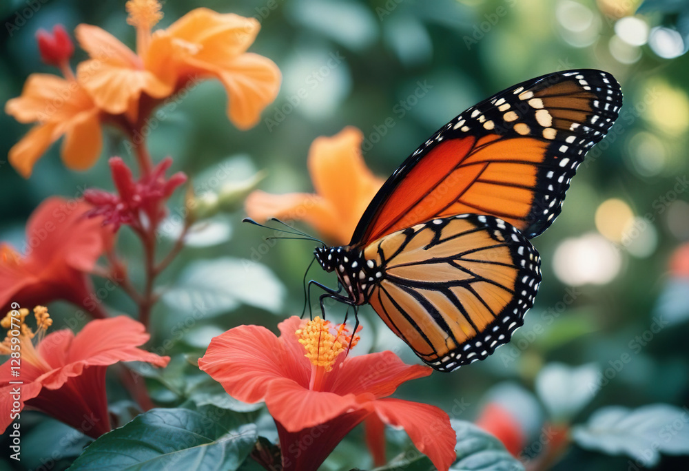 butterfly on a flower butterfly on a flower
