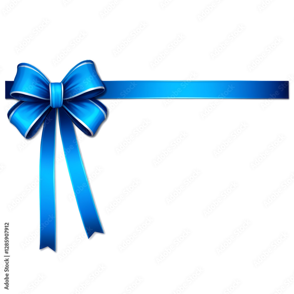 blue ribbon and bow, for gift. overlay template isolated Transparent background, creative design decoration, Regular and round bows, PNG format blue ribbon and bow, for gift. overlay template isolated Transparent background, creative design decoration, Regular and round bows, PNG format
