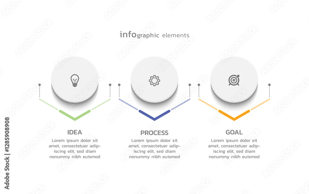 Business infographic template colorful 
design