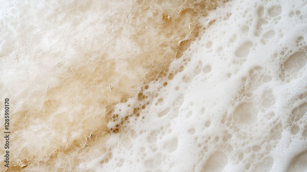 Luxurious beige marble with delicate foam texture perfect for spa, wellness, and organic design backgrounds Luxurious beige marble with delicate foam texture perfect for spa, wellness, and organic design backgrounds