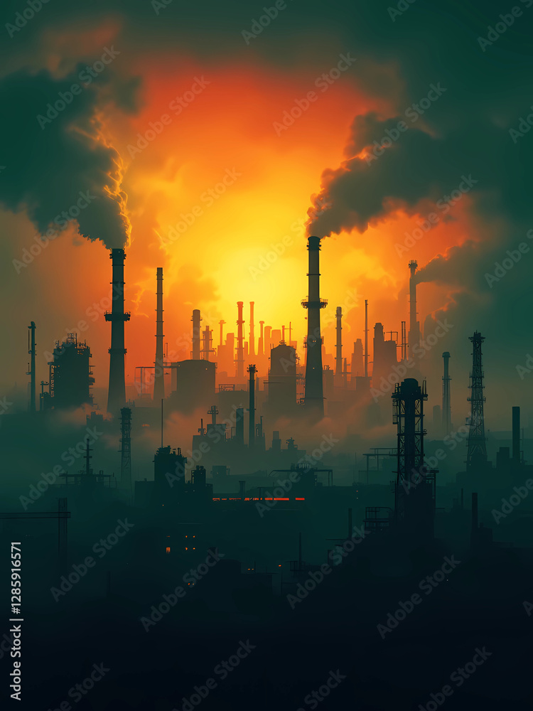 Obraz premium global warming issue