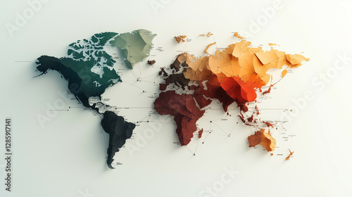 A historical-modern fusion map of Asia and Africa, showcasing ancient Silk Road trade routes alongside modern transport networks, emphasizing economic and cultural exchange.