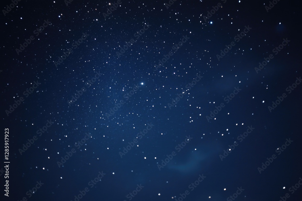 Obraz premium A dark blue night sky with many stars visible, ideal for use in astronomy or science-related projects