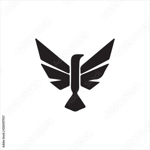 vector illustration of an abstract bird