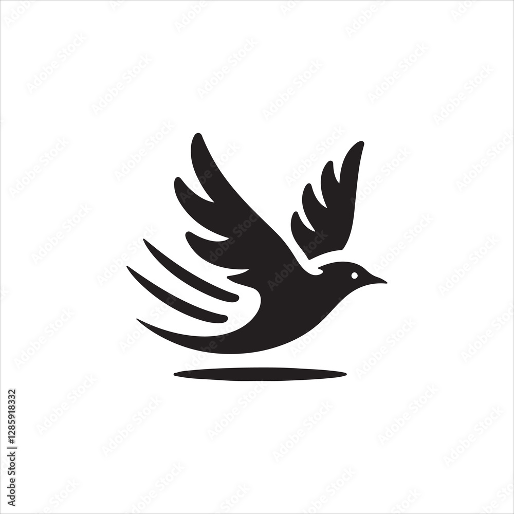 Obraz premium bird dove symbol vector