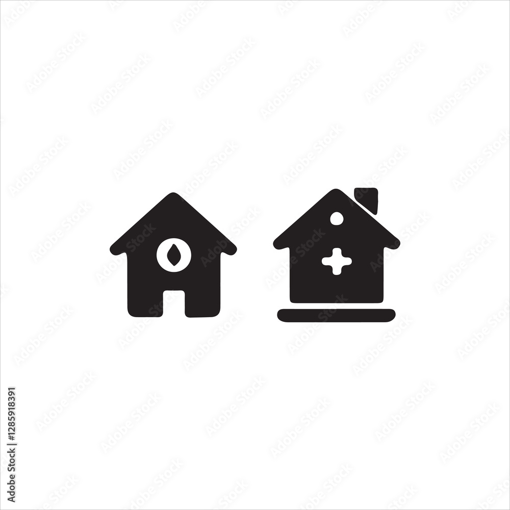 house icon on white background house icon on white background