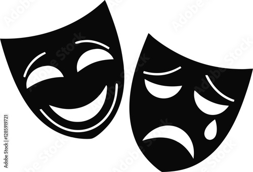 Theater mask. Vector