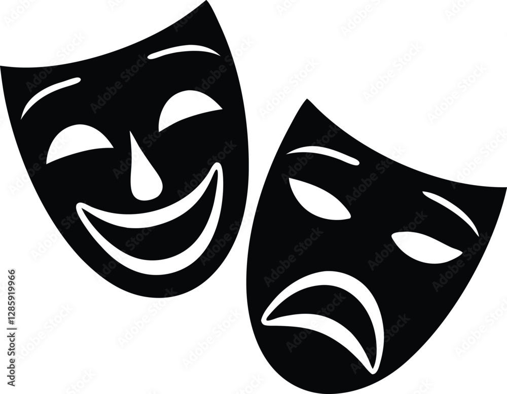Theater mask. Vector