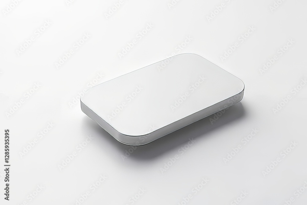 Blank White Rectangular Product Mockup