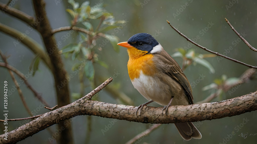 Fototapeta premium robin on a branch