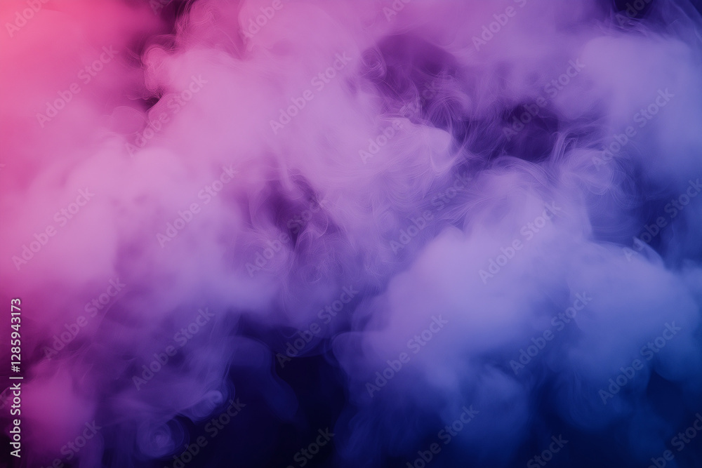 Naklejka premium Abstract Colorful Smoke Background – Vibrant Pink and Purple Haze with Atmospheric Effect