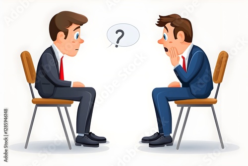 Two men sitting in chairs