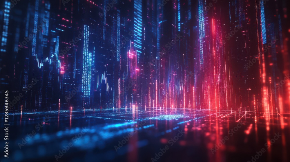 Fototapeta premium Business Growth Concept with Upward Arrow.