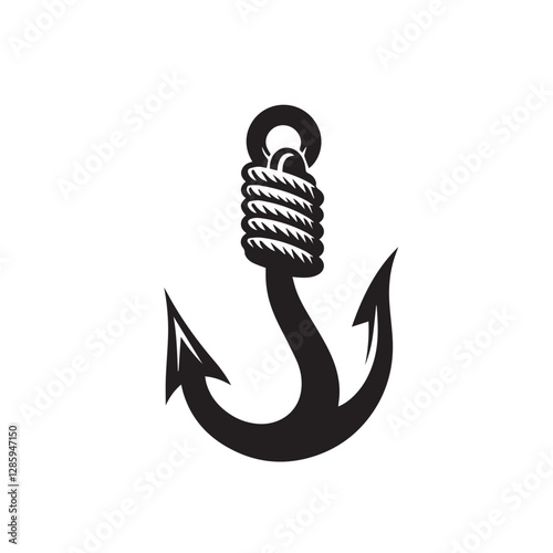  hook icon design template vector