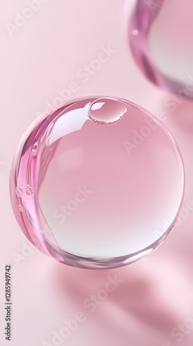 digital technology pink water drop bubble liquid poster background