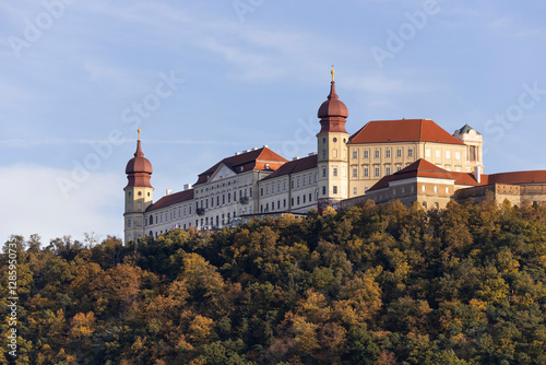 Gottweig Abbey sitting on a hill in the Danube Valley, Wachau in Austria