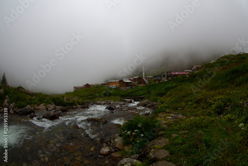 Elevit Plateau - Rize. It is located in Çamlıhemşin District at an altitude of 1884 meters. photo