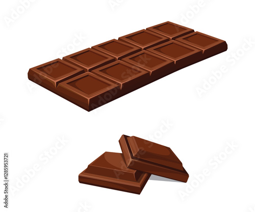 Chocolate bar icon stock illustration