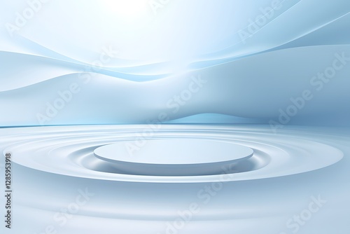Clear circle on the surface