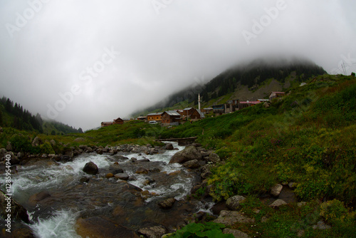 Elevit Plateau - Rize. It is located in Çamlıhemşin District at an altitude of 1884 meters. photo