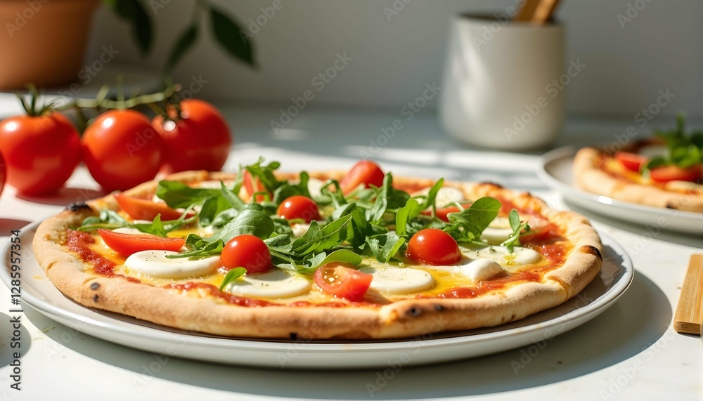 Pizza Margherita: Italian Classic on the Table Pizza Margherita: Italian Classic on the Table