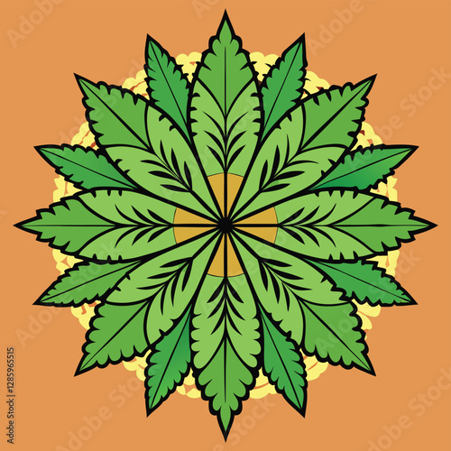 cannabis leaf vector illustration
