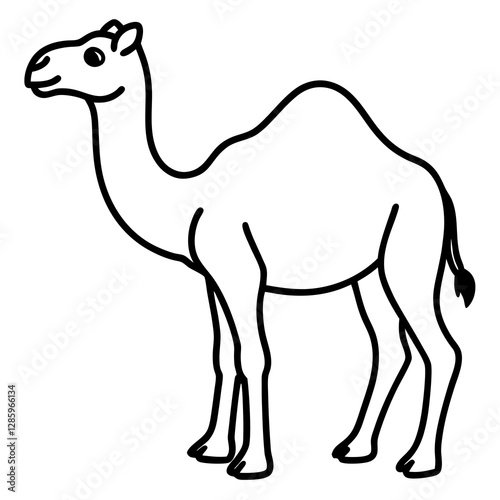 Elegant Camel Sketch
