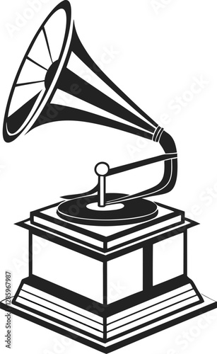 Gramophone vintage illustration