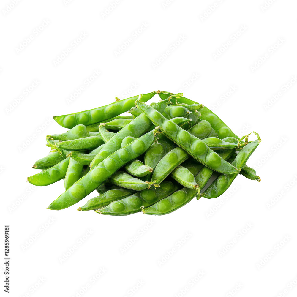 Fresh green beans isolate on PNG Fresh green beans isolate on PNG