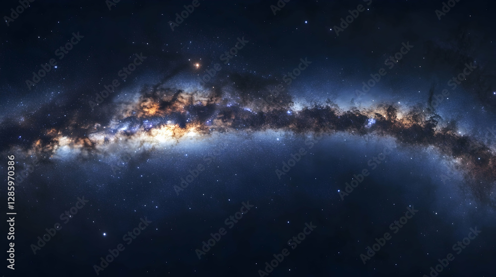 A stunning view of the Milky Way stretching across the night sky in breathtaking clarity - A stunning view of the Milky Way stretching across the night sky in breathtaking clarity -