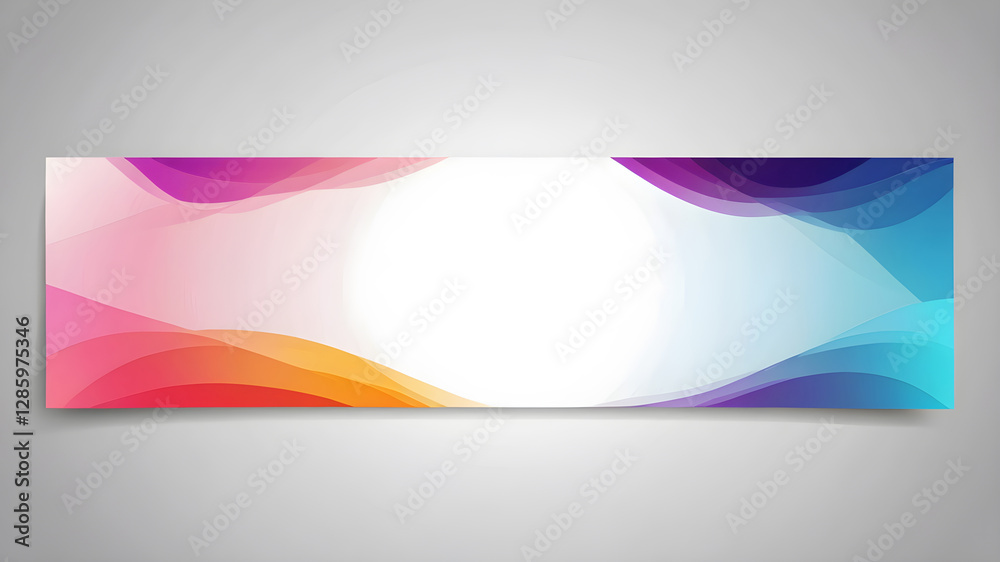 Naklejka premium abstract web banner design template. Banner - Design Element