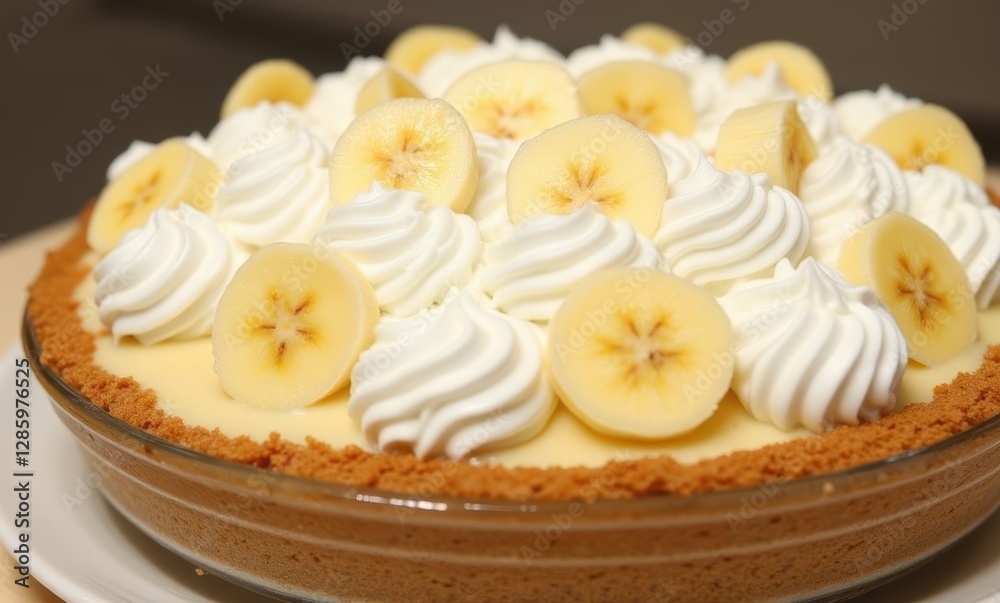 Delicious banana cream pie dessert Delicious banana cream pie dessert