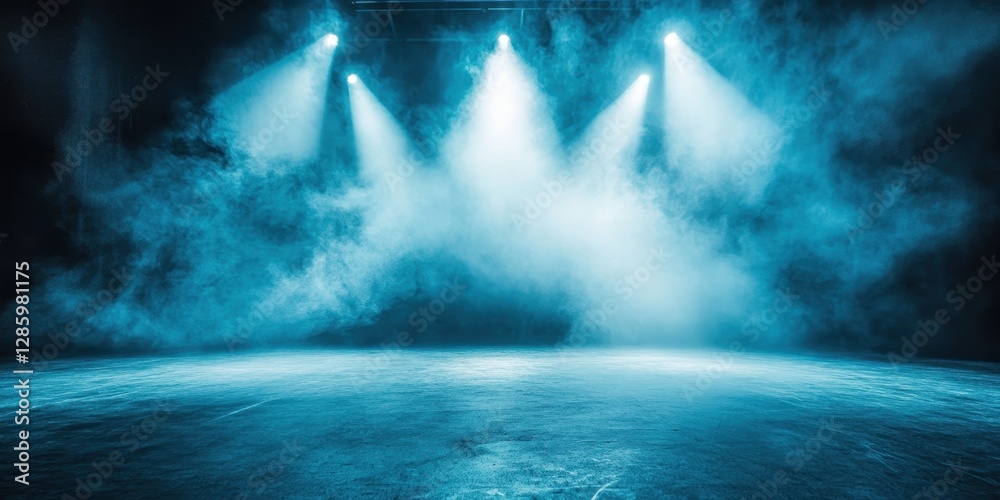 custom made wallpaper toronto digitalStage shrouded in fog, illuminated by a sharp spotlight, creating a dramatic atmosphere for performers.