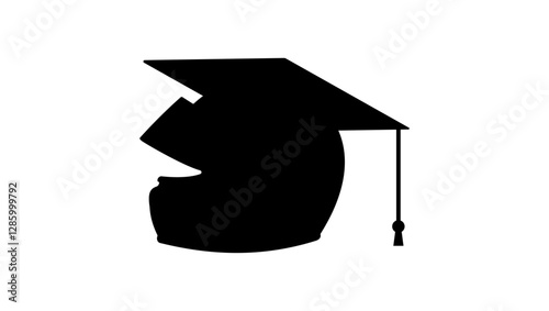 Driving School symbol , black isolated silhouette
