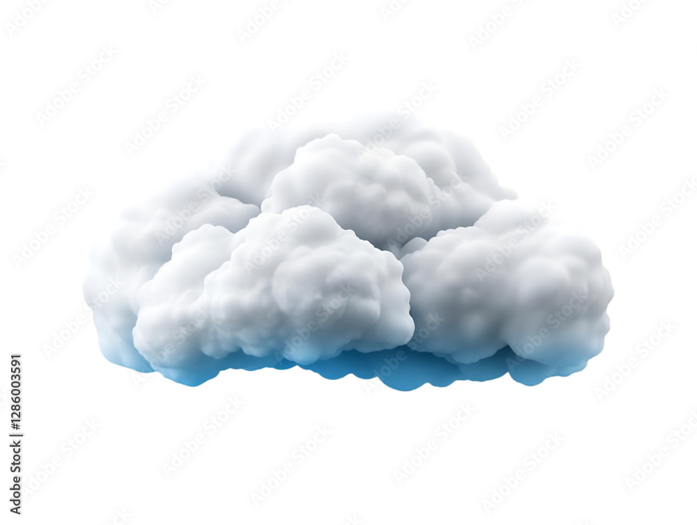 Fluffy white cloud isolated on a transparent background, perfect for artwork or educational material about weather phenomena. Fluffy white cloud isolated on a transparent background, perfect for artwork or educational material about weather phenomena.