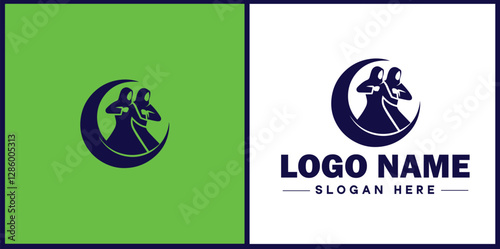 Self-Defense Class icon Martial arts training Personal protection course Combat skills workshop flat logo sign symbol editable vector
