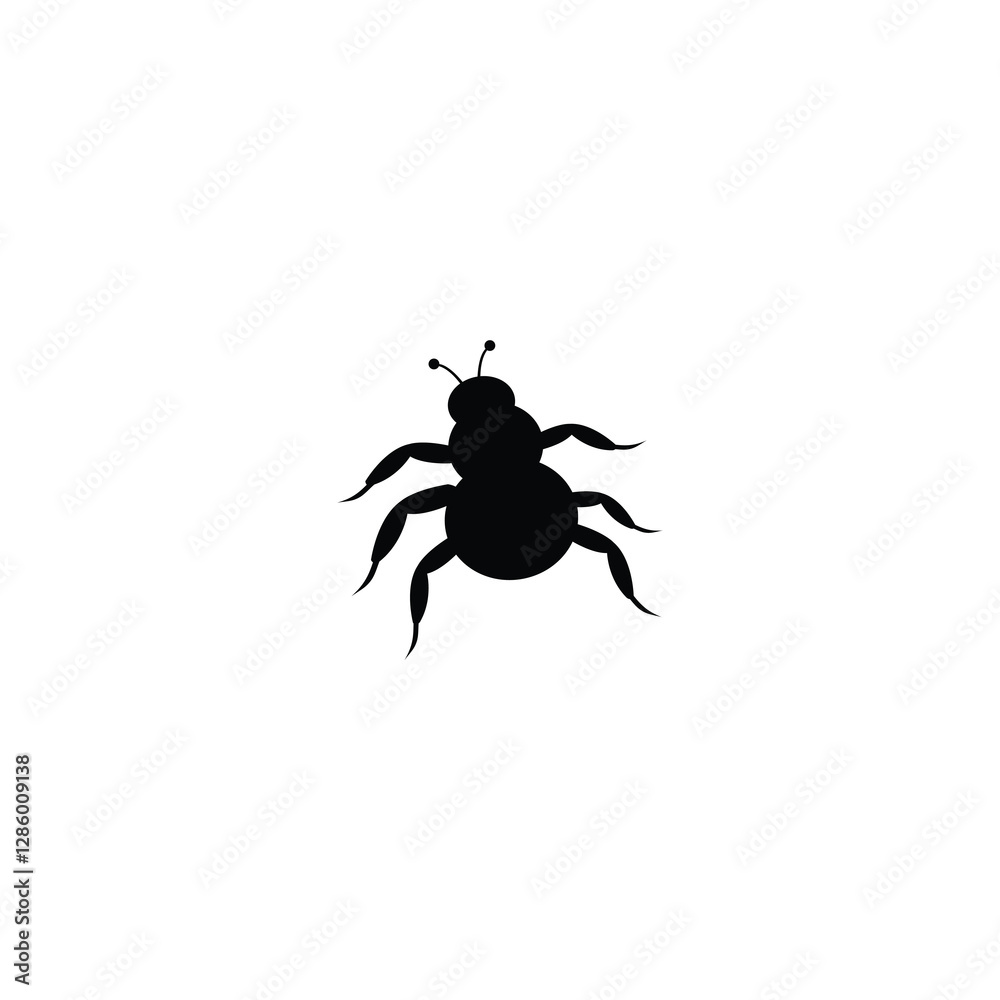 Vector illustration cockroach logo design simple modern Vector illustration cockroach logo design simple modern
