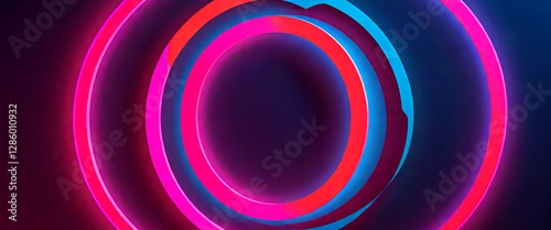 illustrazione sfondo con elementi astratti e motivi geometrici a tema surreale photo