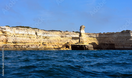 The Algarve Rocks Formation is a unique and stunning natural wonder located in the coastal town of Porches Portugal