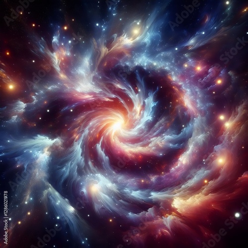 An abstract background of fictional space pattens