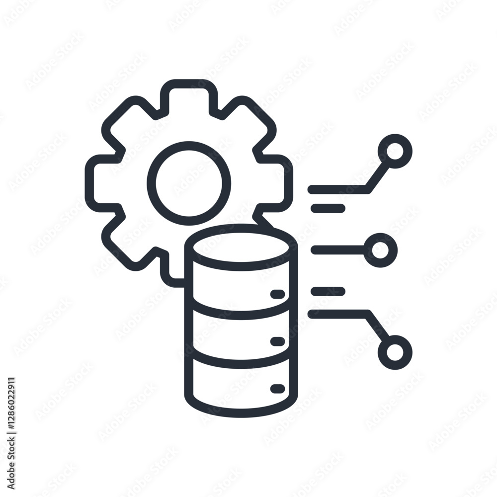Big data icon. vector.Editable stroke.linear style sign for use web design,logo.Symbol illustration. Big data icon. vector.Editable stroke.linear style sign for use web design,logo.Symbol illustration.