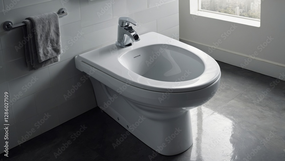 Fototapeta premium Modern toilet bowl