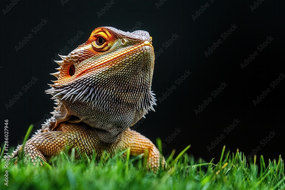 Obraz premium Bearded Dragon in Grass
