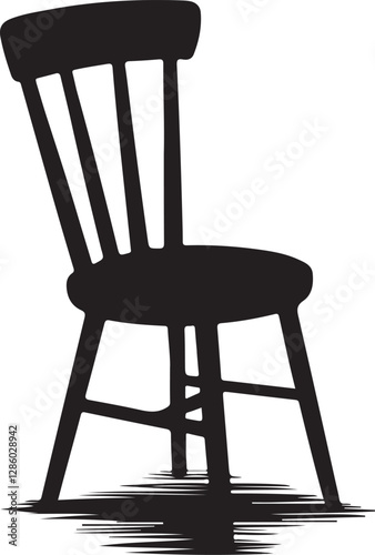 Single chairi icon vector illustration design.