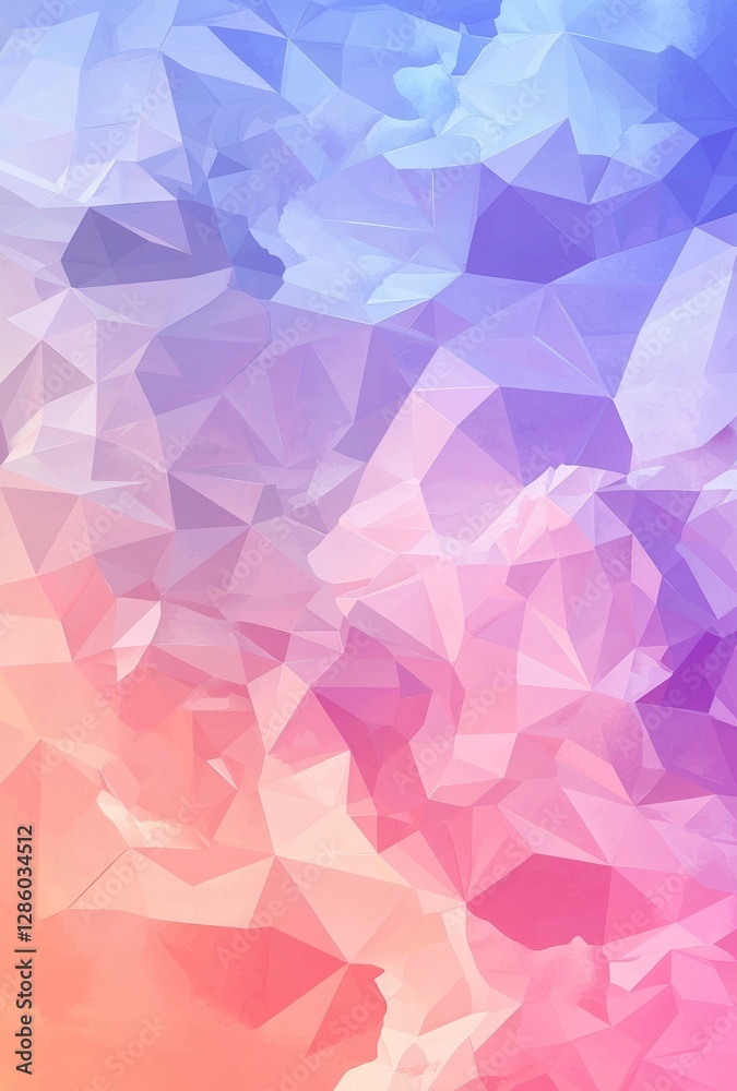 The background is polygonal and natural, with smooth spring tones moving from orange to green The background is polygonal and natural, with smooth spring tones moving from orange to green