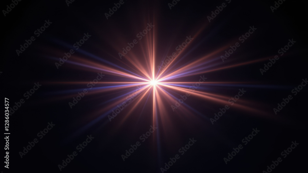 Glowing Christian cross with starburst effect on black background. Glowing Christian cross with starburst effect on black background.