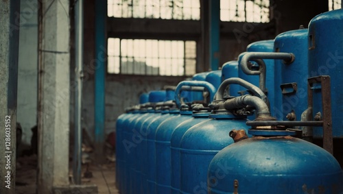 Wallpaper Mural Navy blue bottle, gas bottle, water bottle Torontodigital.ca