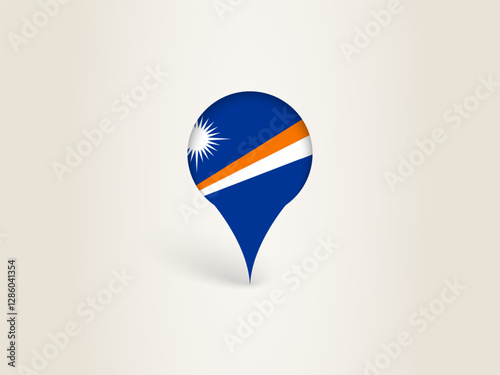 Pin Icon with Marshall Islands National Flag. Free Download Pin Icon with Marshall Islands National Flag. - GFXLoad
