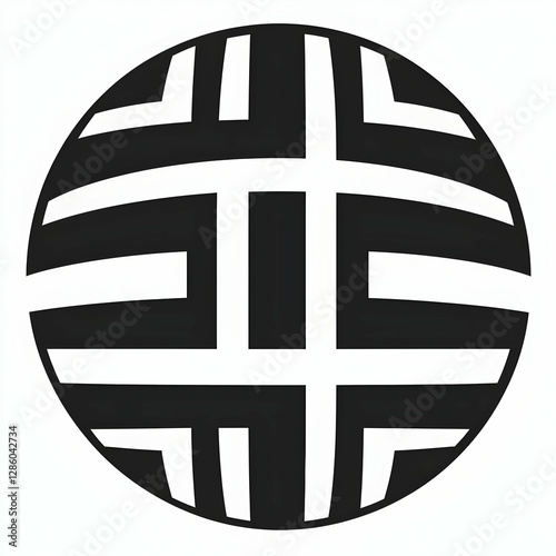 Abstract Geometric Circle Logo Design Template Modern Branding Identity photo
