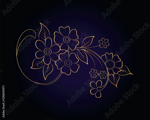 Vector tropical flowers. Floral botanical flower. Isolated illustration element. Vector wildflower for background, texture, wrapper pattern, frame, or border.